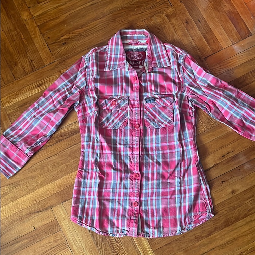 Superdry Plaid Button Down Shirt
